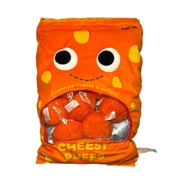 Kidrobot Yummy World XL Cheesy Puffs Interactive Food Plush Toy Pillow 24” - Picture 1 of 6